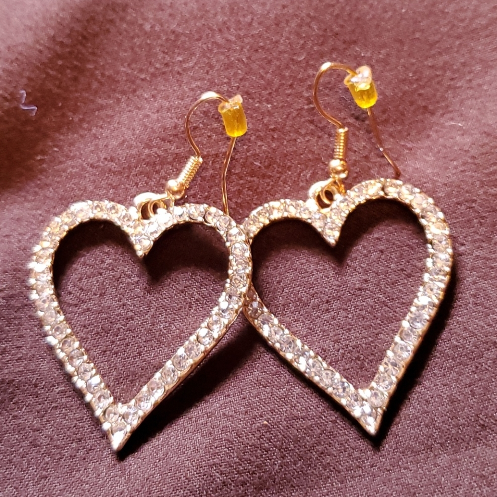 Sparkly Heart Earrings❤